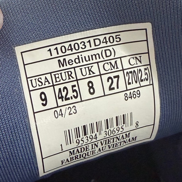 Brooks Men’s Size 9 Cascadia 17 Trail Running Shoe - Blue/Navy/Firecracker - Picture 8 of 11